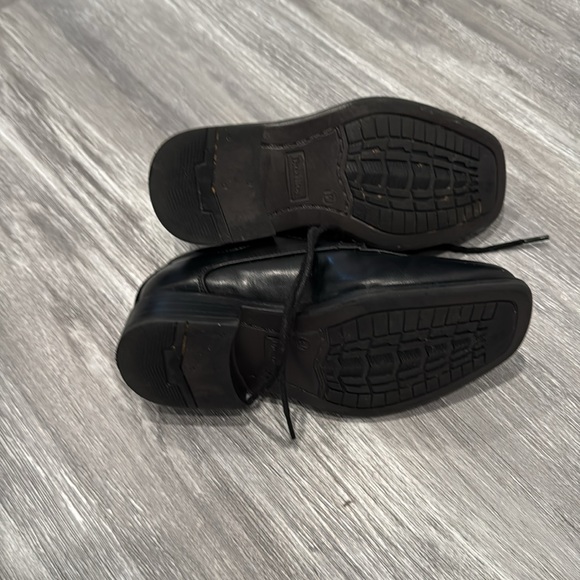Drexlite boys, black Oxford lace up dress shoe - Picture 3 of 5